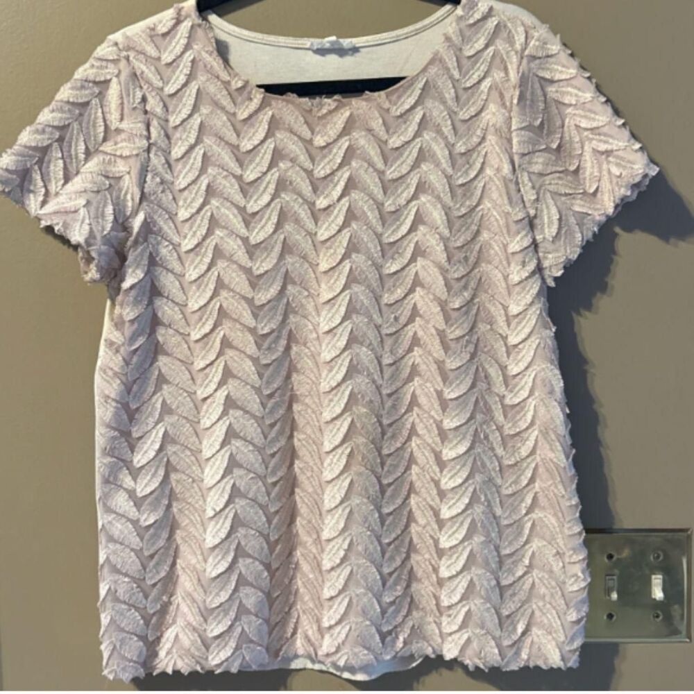 Weston Women's Pink and Cream Blouse